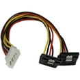 thumbnail image 1 of StarTech.com PYO2LP4LSATR 1 ft. LP4 to 2x Right Angle Latching SATA Power Y Cable Splitter - 4 Pin Molex to Dual SATA, 1 of 3