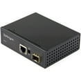 thumbnail image 1 of StarTech.com Industrial Fiber to Ethernet Media Converter-1Gbps SFP to Rj45/cat6 -Sm/mm Fiber to Copper Gigabit Network Ip-30 12V,12V-56VDC,Black, 1 of 4