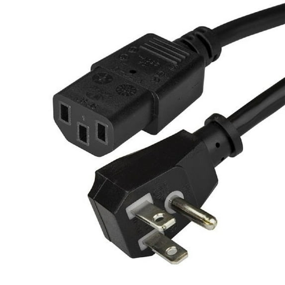 StarTech.com Power Cord - Right-Angle NEMA 5-15P to C13 - 6 ft.