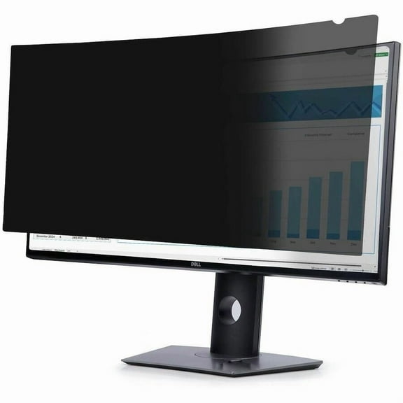 StarTech.com Privacy Screen For Dell U3824DW Curved Ultrawide 21:9 Monitor, Double-Sided, Computer Desktop Monitor Screen Protector, TAA