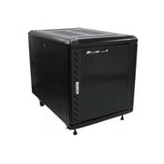 RK1236BKF 12U 36in Knock-Down Server Rack Cabinet with Casters
