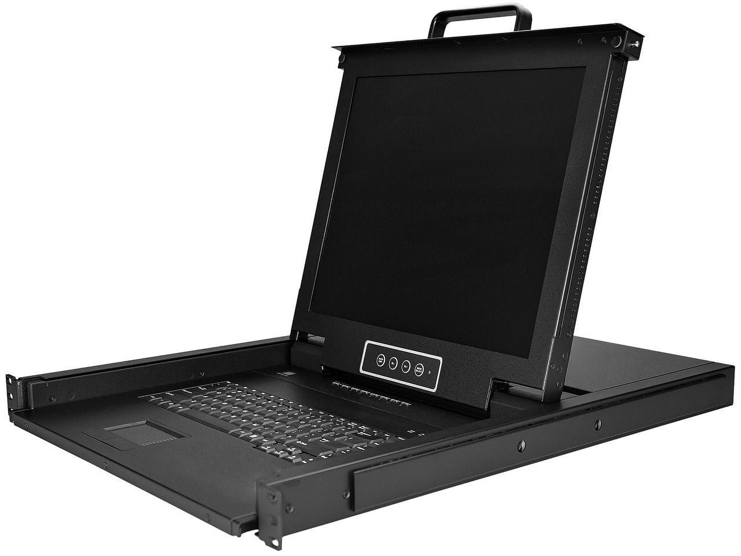 StarTech.com RKCONS1708K 8 Port Rackmount KVM Console - 17 Inch Display ...