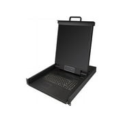 RKCONS1901 Rackmount KVM Console - 1U - 19in Display - Single Port KVM - Rack Mount Monitor - Rackmount LCD Monitor - Rackmount Console