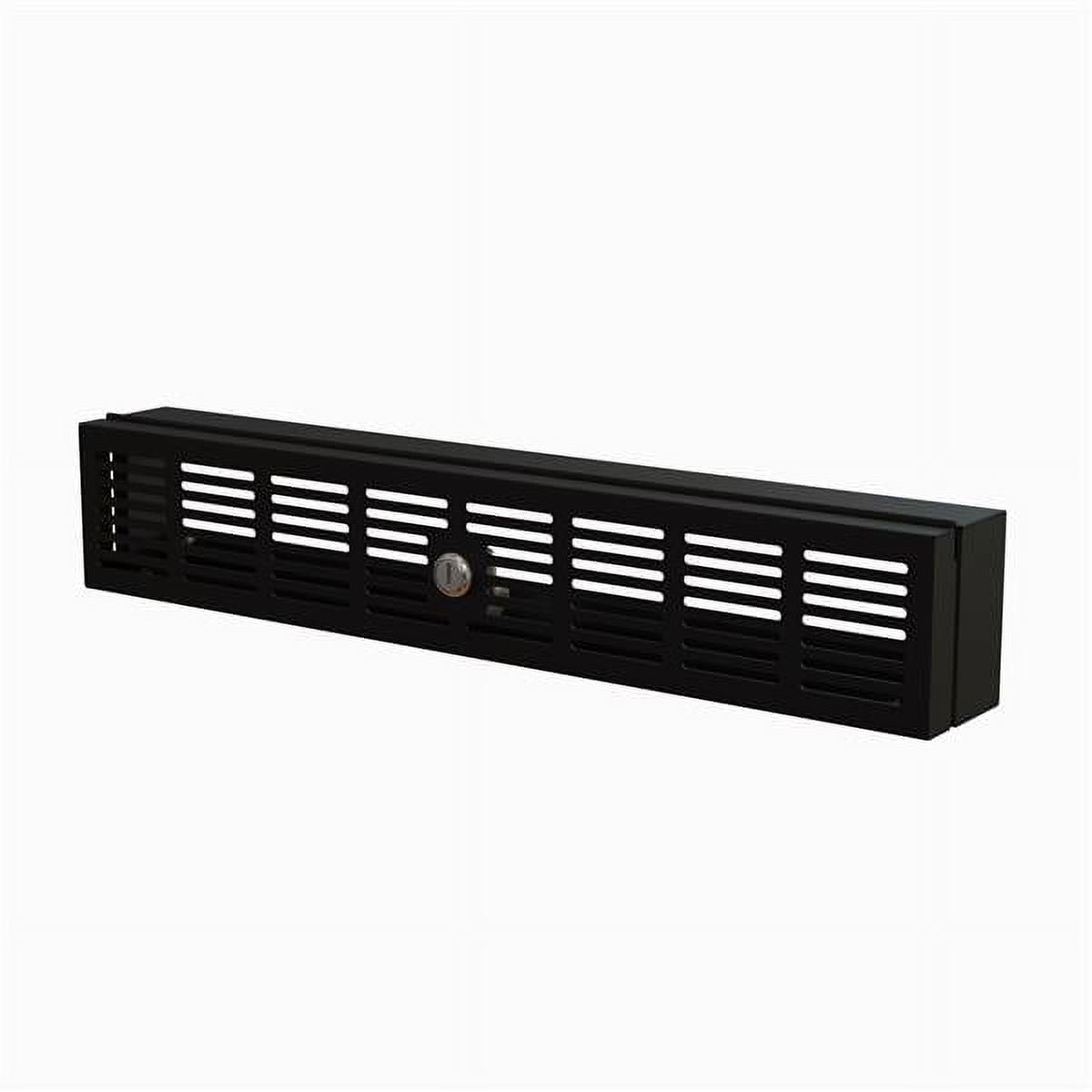 StarTech.com RKSECLK2U 2U Rack-Mount Security Cover, Hinged - Black
