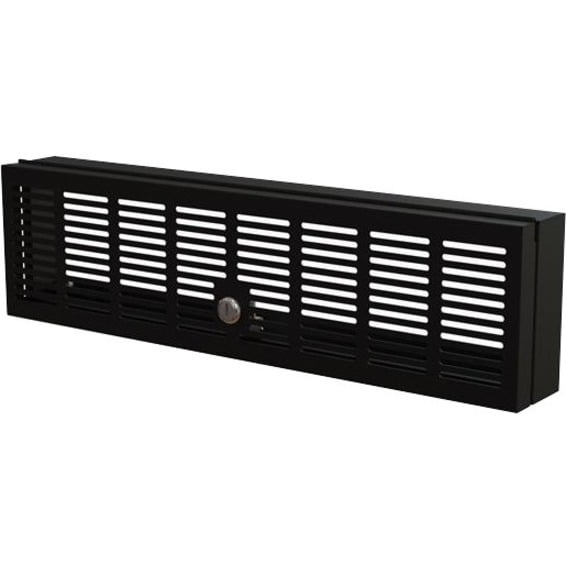 StarTech.com RKSECLK3U 3U Rack-Mount Security Cover, Hinged - Black