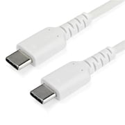2m Usb C Cable, Durable Fast & Sync Usb 2.0 Type C To Usb C Lptop Cord, Tpe Jacket Aramid Fiber M/m 60w White, Samsung S10, S20 Ipd Pro Ms Surface - Heavy Duty And Rugged rusb2cc2mw -