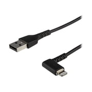 RUSBLTMM1MBR 1 m 3.3 ft. Angled Lightning to USB Cable Apple MFi Certified - Black