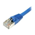 thumbnail image 1 of StarTech.com 15 ft. (4.6 m) Cat5e Ethernet Cable - Power Over Ethernet - Shielded - Blue - Ethernet Network Cable (S45PATCH15BL) - Patch cable - RJ-45 (M) to RJ-45 (M) - 15 ft - shielded - CAT 5e - molded, snagless - blue, 1 of 2