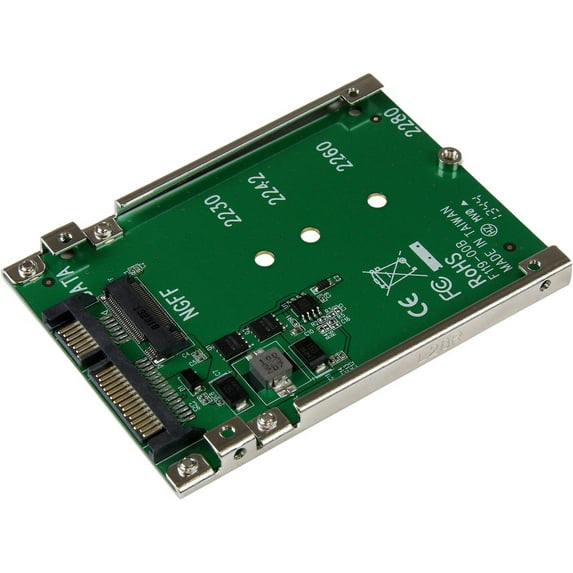 StarTech.com SAT32M225 M.2 SSD to 2.5in SATA Adapter Converter with Open Frame Housing and 7mm Height