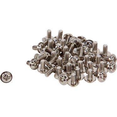 StarTech 50-Pack PC Mounting Screws & Long Standoffs – Rackmount Hardware (SCREW6_32)