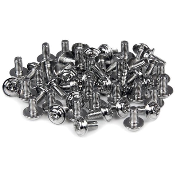 StarTech.com Computer Screws M3 x 1/4in Long Standoff - 50 Pack - Computer Assembly Screw - 0.20" - Pan, Hex - Philips - Steel - Silver - 50 Pack - TAA Compliant