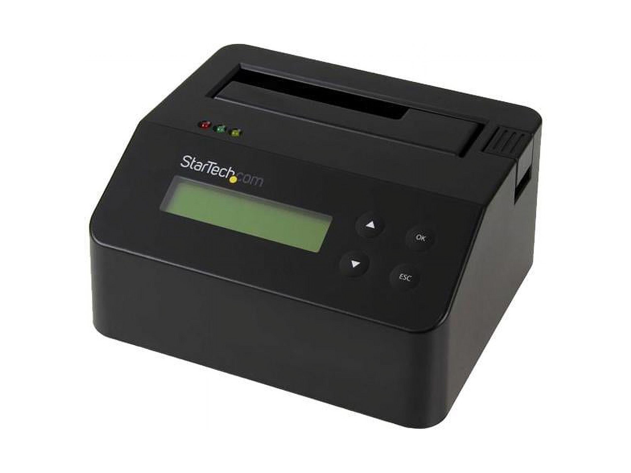 StarTech.com SDOCK1EU3P USB 3.0 Standalone Eraser Dock for 2.5" and 3.5” SATA SSD/HDD Drives - Secure Drive Erase with Receipt Printing - SATA I/II - image 1 of 4