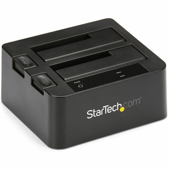 StarTech.com USB 3.1 (10Gbps) Dual-Bay Dock for 2.5"/3.5" SATA SSD/HDDs with UASP - Dock two 2.5" & 3.5" SATA SSD/HDDs over high performance USB 3.1 Gen 2 (10 Gbps)