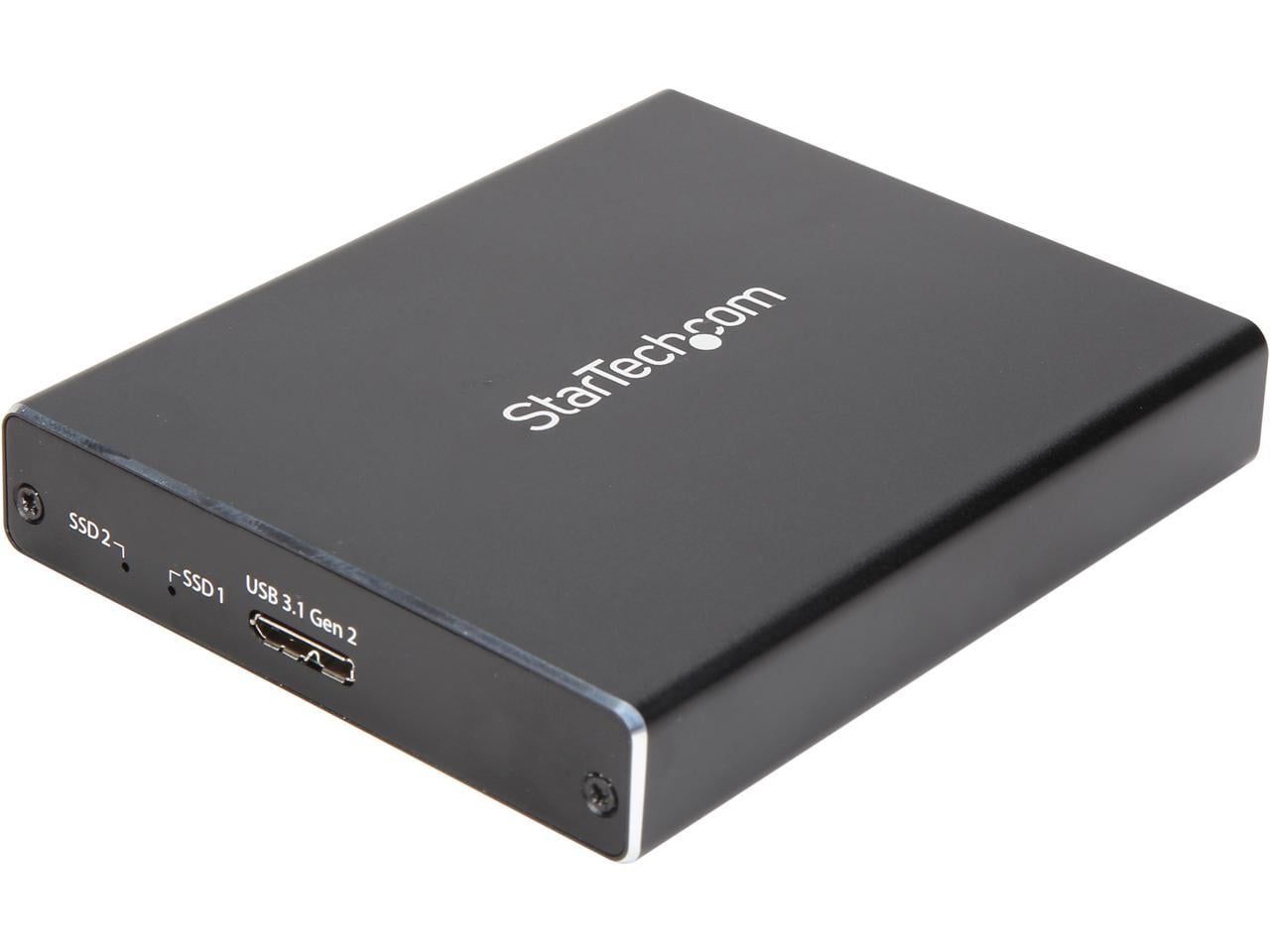 StarTech Dual-Slot Drive Enclosure for M.2 NGFF SATA SSDs - USB 3.1 (10Gbps)
