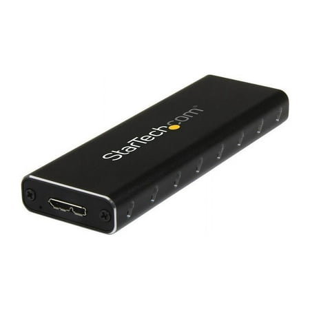 StarTech.com SM2NGFFMBU33 M.2 SSD Enclosure for M.2 SATA SSDs - USB 3.0 (5Gbps) with UASP - External M.2 SSD Enclosure - Aluminum