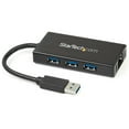 thumbnail image 1 of 3PORT USB 3.0 HUB WITH GIGABIT ETHERNET NIC ALUMINUM W/ CABLE, 1 of 7