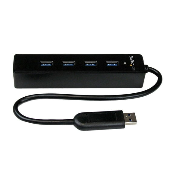 StarTech 4 Port Portable SuperSpeed USB 3.0 Hub with Built-in Cable (ST4300PBU3)