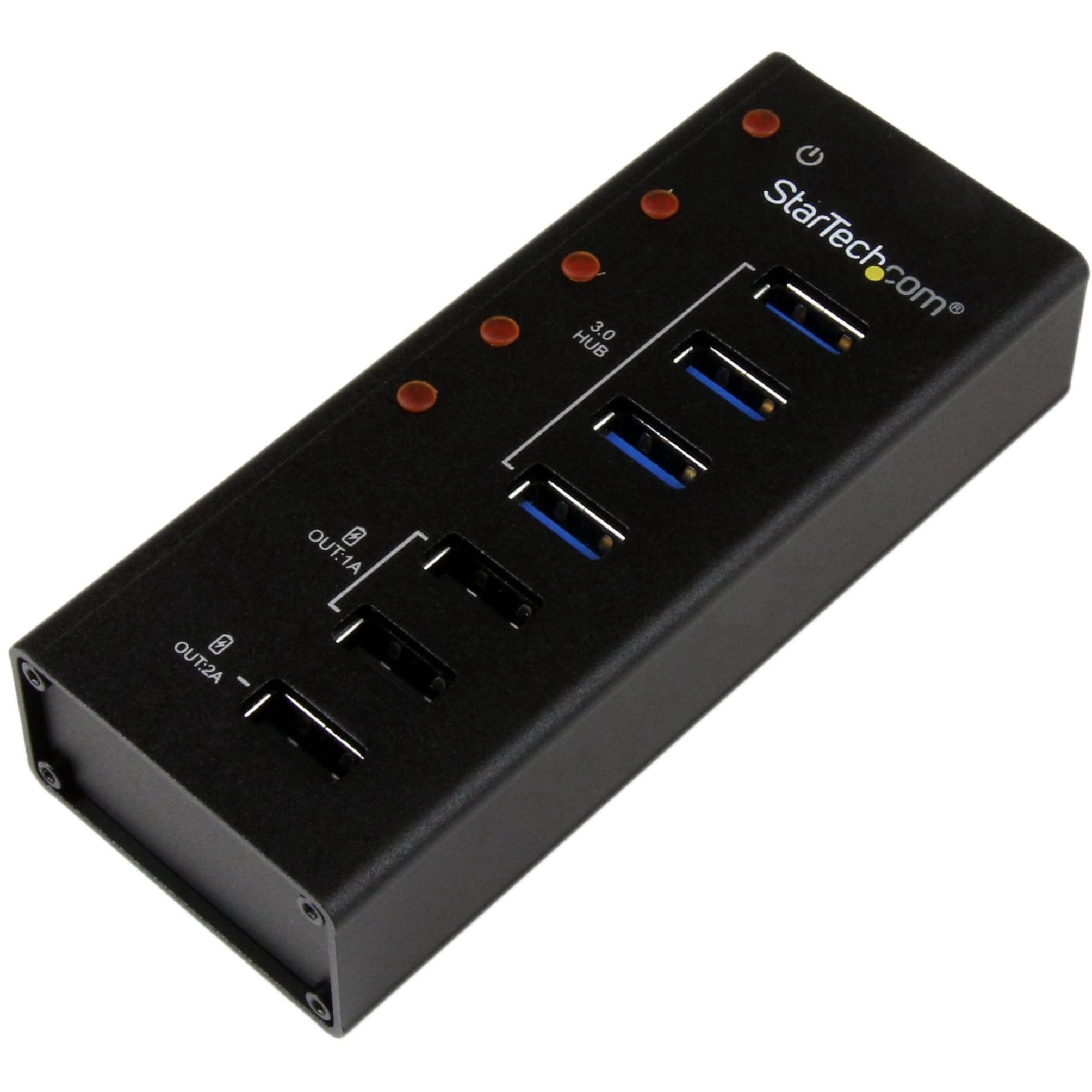 4PORT AC POWERED USB 3 HUB WITH 3 DEDICATED CHARGE PORTS