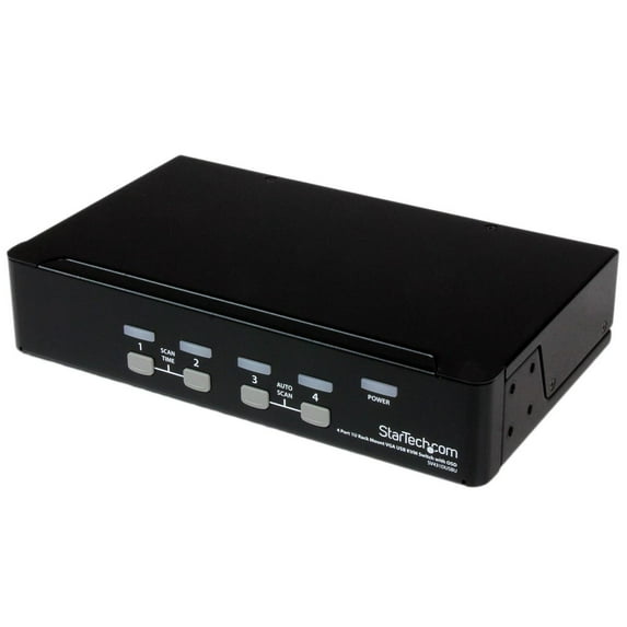4PORT 1U RACK MOUNT USB KVM SWITCH WITH OSD