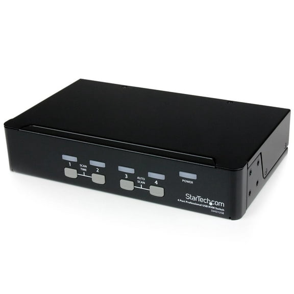 StarTech 4 Port Professional VGA USB KVM Switch with Hub