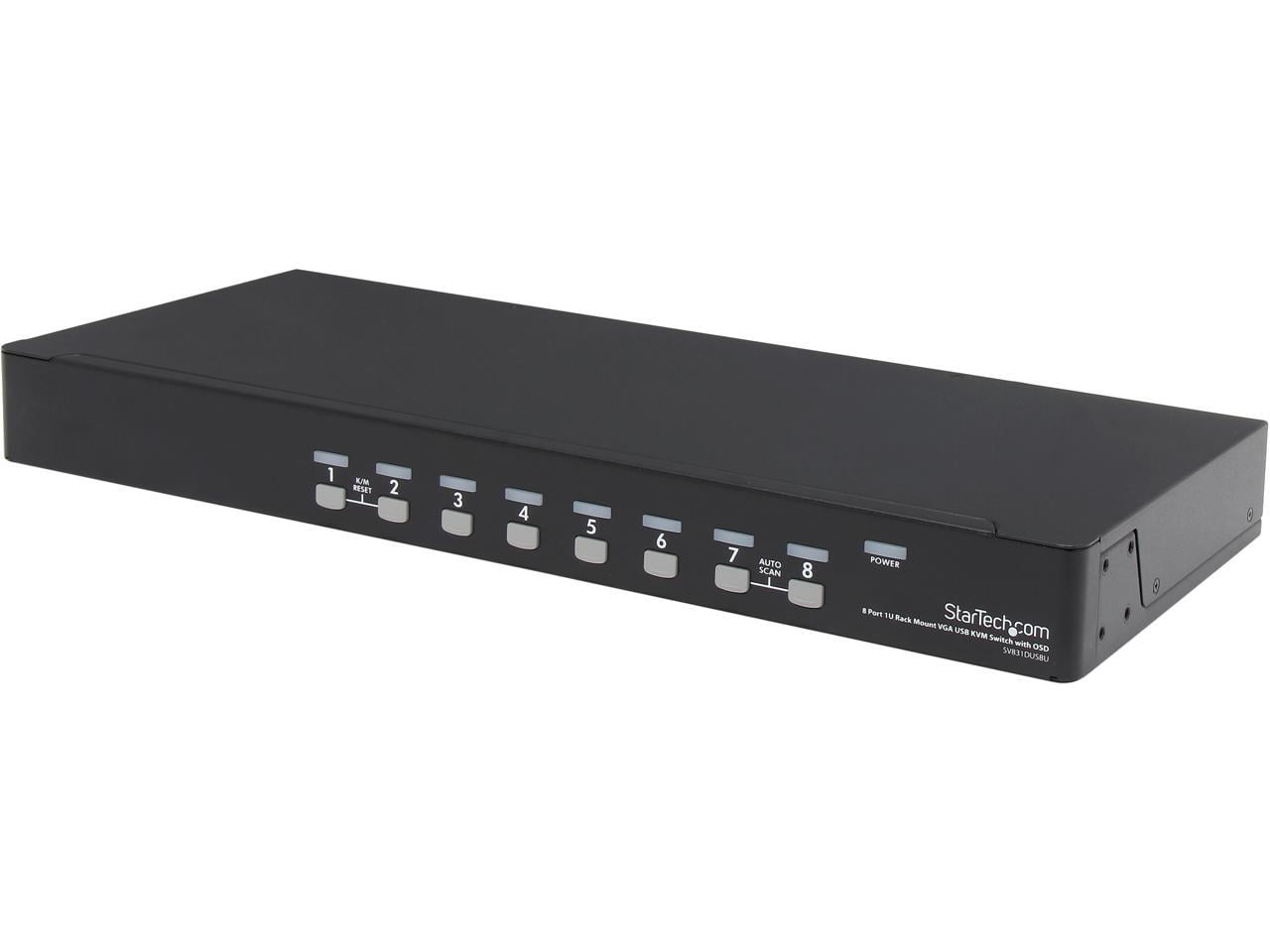 8PORT USB KVM SWITCH 1U RACKMOUNT KVM SWITCH WITH OSD