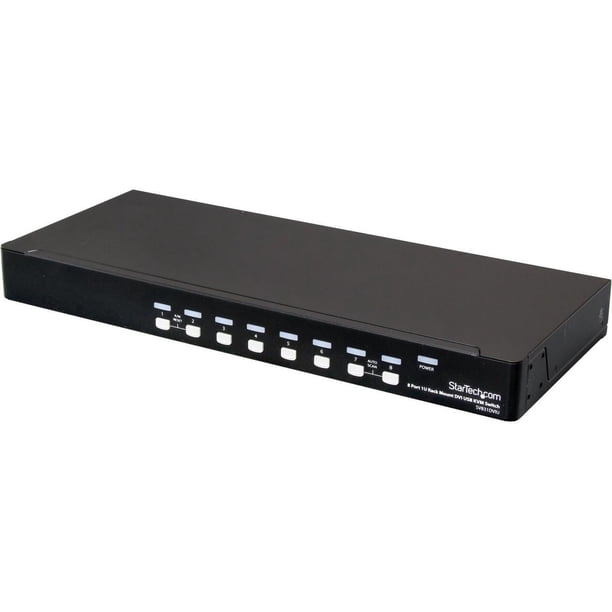 Usb Switch Rackmount StarTech.com SV831DVIU 8 Port 1U Rackmount DVI USB KVM Switch - USB DVI ...