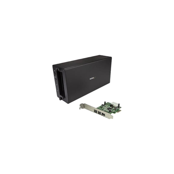 StarTech.com Thunderbolt 3 to FireWire Adapter - External PCI Enclosure - PCIe Card plus TB3 Chassis