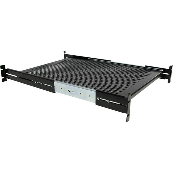 StarTech.com UNISLDSHF19 2U 2U Adjustable Mounting Depth Vented Sliding Rack Mount Shelf