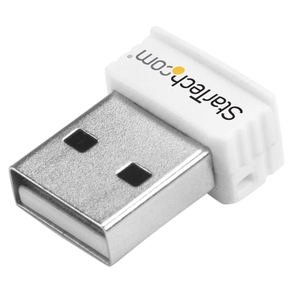StarTech USB150WN1X1W USB 150 Mbps Mini Wireless N Network Adapter - 802.11n/g 1T1R USB W-iFi Adapter - White