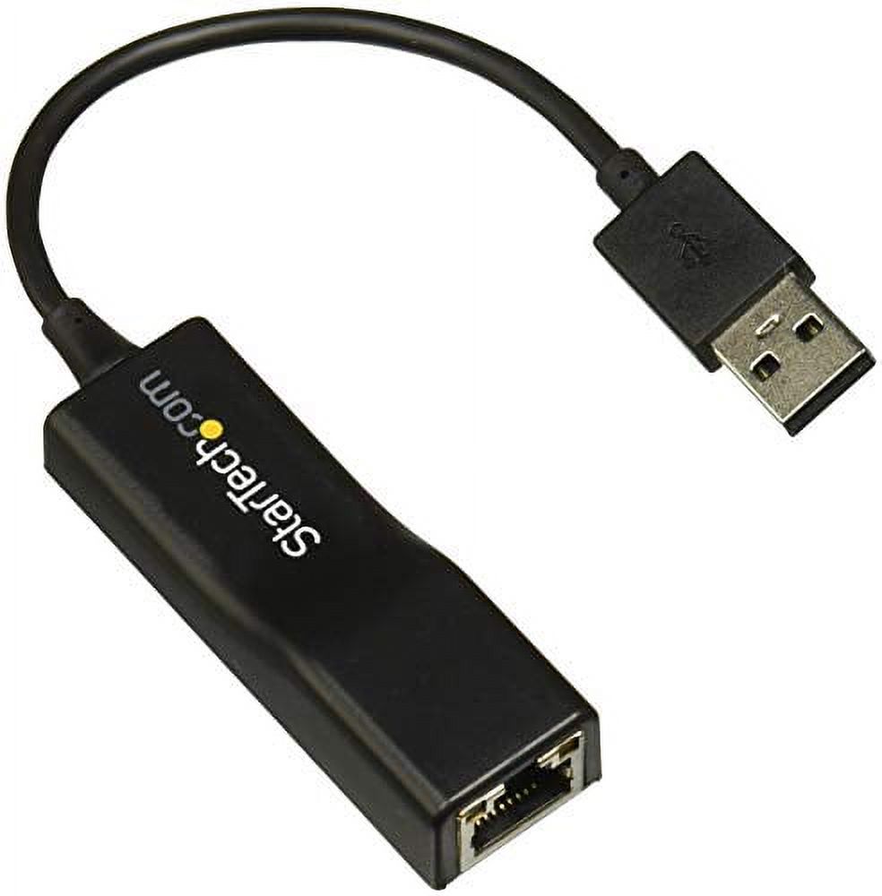 StarTech.com USB 2.0 to 10/100 Mbps Ethernet Network Adapter Dongle - USB Network Adapter - USB 2.0 Fast Ethernet Adapter - USB NIC (USB2100), Black - image 1 of 3