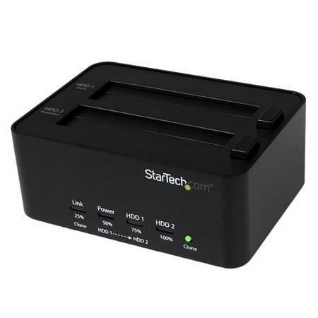 StarTech.com USB 3.0 SATA Hard Drive Duplicator & Eraser Dock, Standalone 2.5/3.5in HDD & SSD Eraser and Cloner