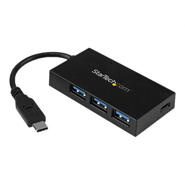 StarTech.com USB C Hub �����" 4 Port USB-C to USB-A (3x) and USB-C (1x) �����" with Power Adapter �����" USB Type C Hub �����" Port Expander