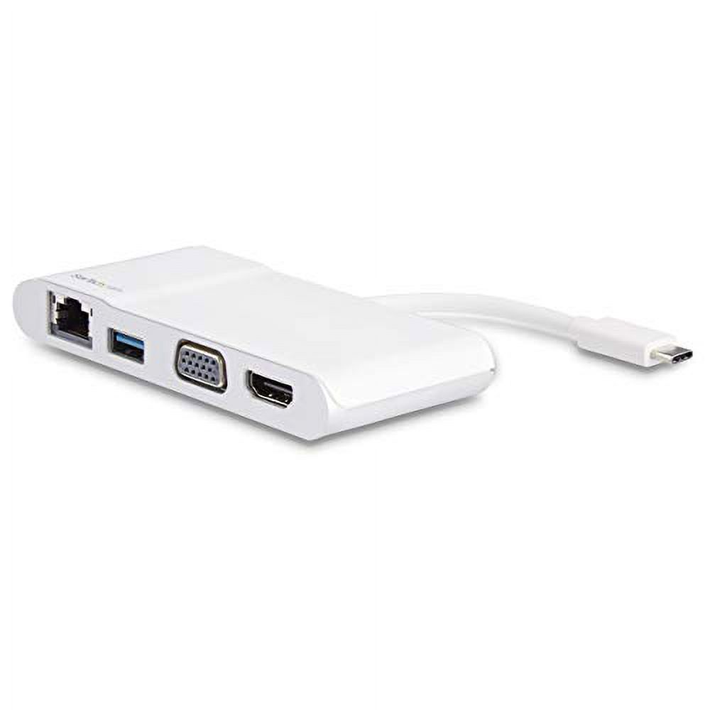StarTech.com USB C Multiport Adapter - USB C to HDMI / USB A / VGA / Gigabit Ethernet - USB Type C Hub - USB C Adapter - image 1 of 3