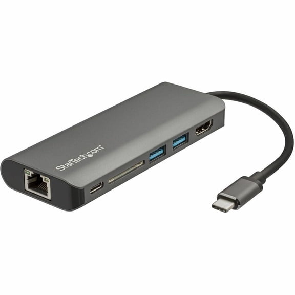 StarTech USB C Multiport Adapter w/ HDMI, SD Reader with 2xA 1xC PD 3.0 - Dock