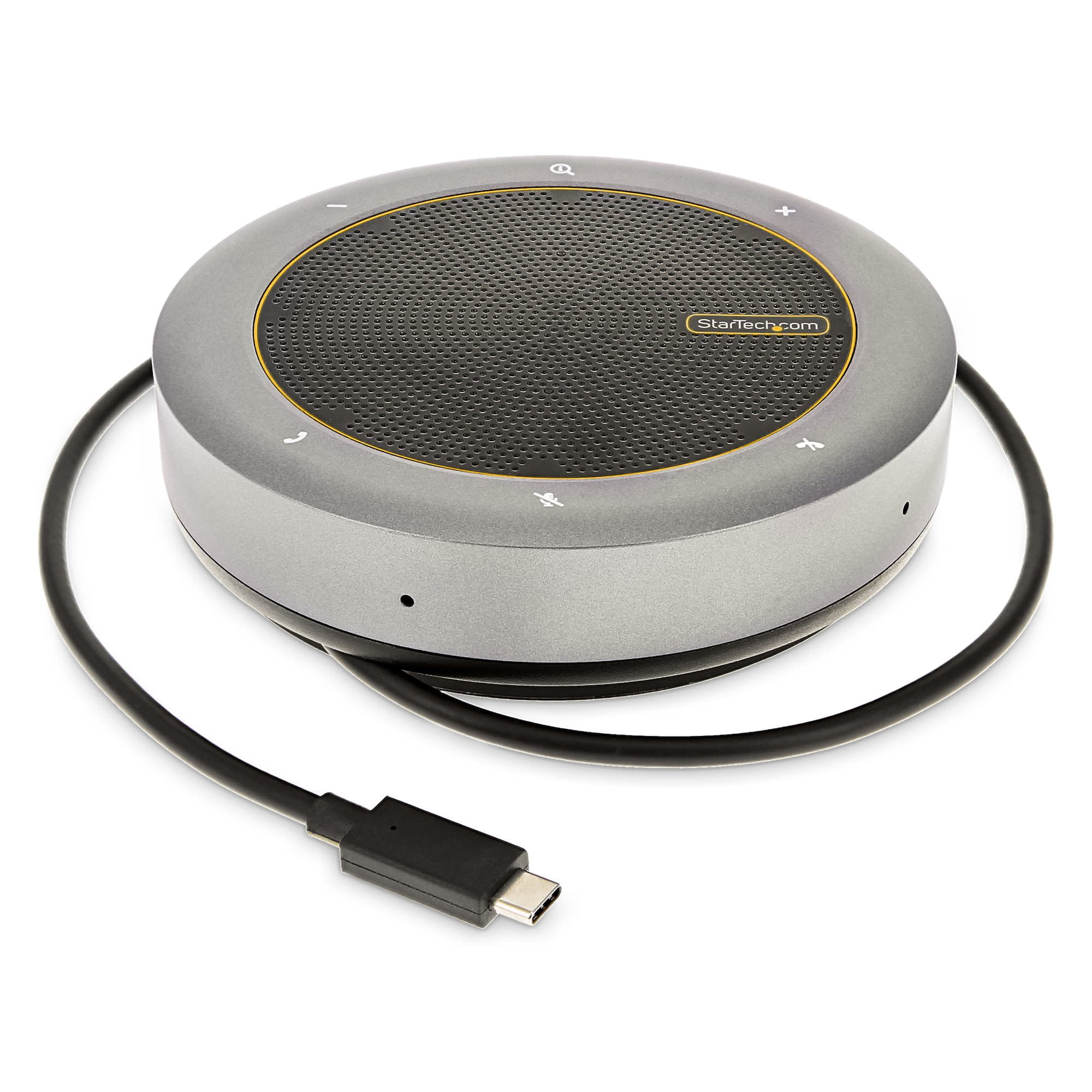 StarTech.com USB-C Speakerphone Docking Station, Gray, Gray