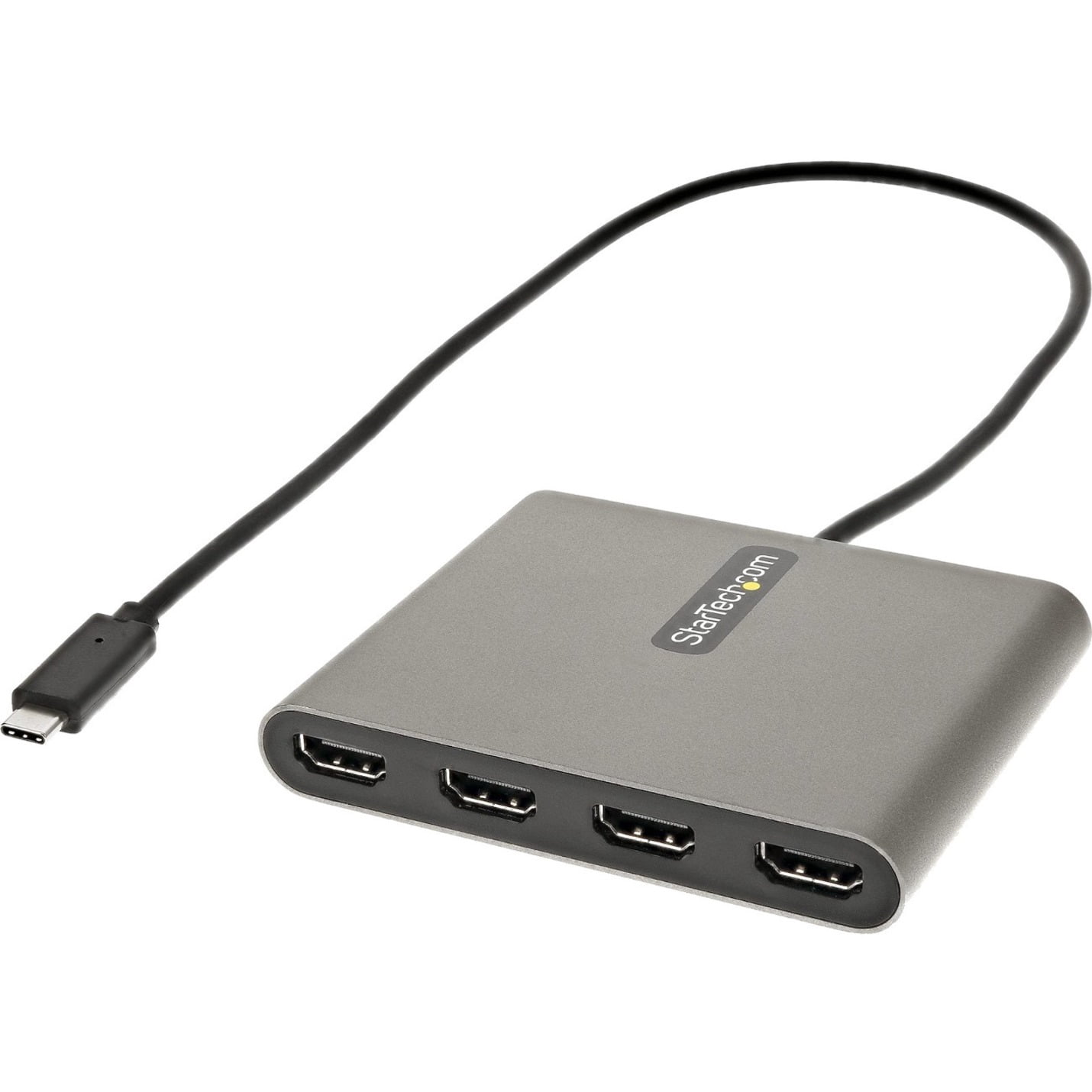 USB C to 4 HDMI Adapter, External Video & Graphics Card, USB Type-C to Quad HDMI Monitor Display Adapter Dongle, 1080p 60Hz, Video Converter, Supports Windows - USB-C Multi Monitor Adapter