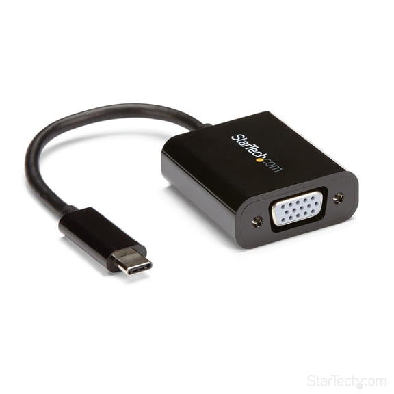 StarTech.com USB-C to VGA Adapter, Black