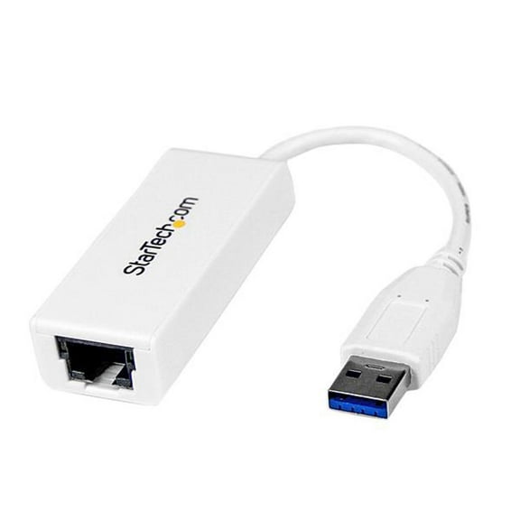StarTech USB 3.0 to Gigabit Ethernet NIC Network Adapter, White