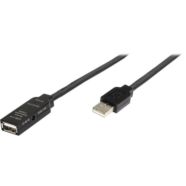 StarTech.com USB2AAEXT35M Black USB 2.0 Active Extension Cable