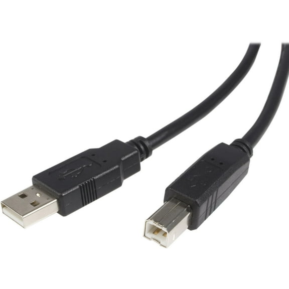 Startech High Speed Certified Usb 2.0 Usb Cable - 1 X Type A Male - 1 X Type B Male - 10ft - Black (usb2hab10)