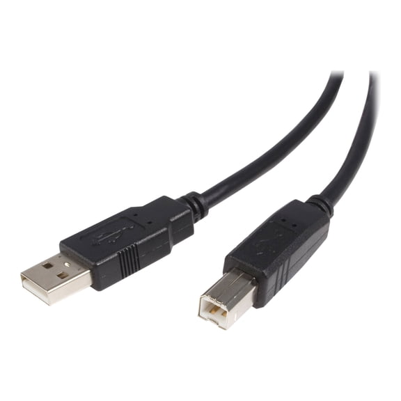 Startech High Speed Certified Usb 2.0 Usb Cable - 1 X Type A Male - 1 X Type B Male - 10ft - Black (usb2hab10)