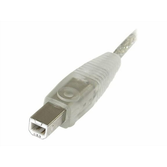 Startech Transparent Usb 2.0 Cable - 1 X Type A Male - 1 X Type B Male - 6ft (usb2hab6t)