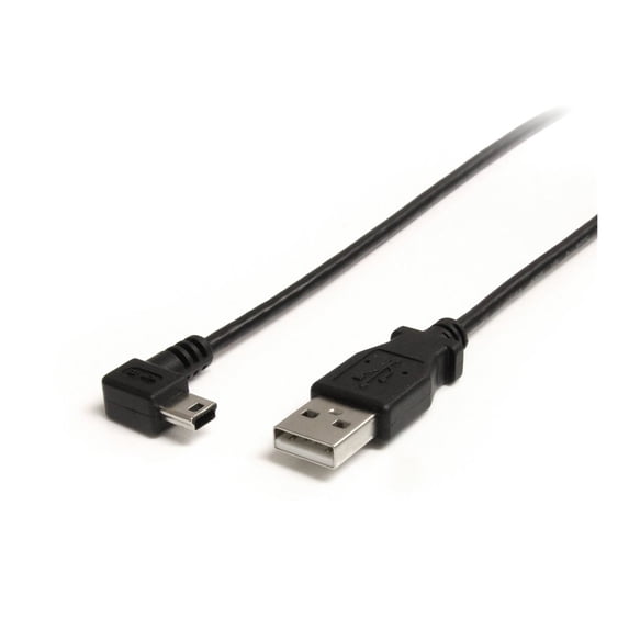 StarTech 6' Mini USB-A to Right Angle Mini B Cable, 28 AWG