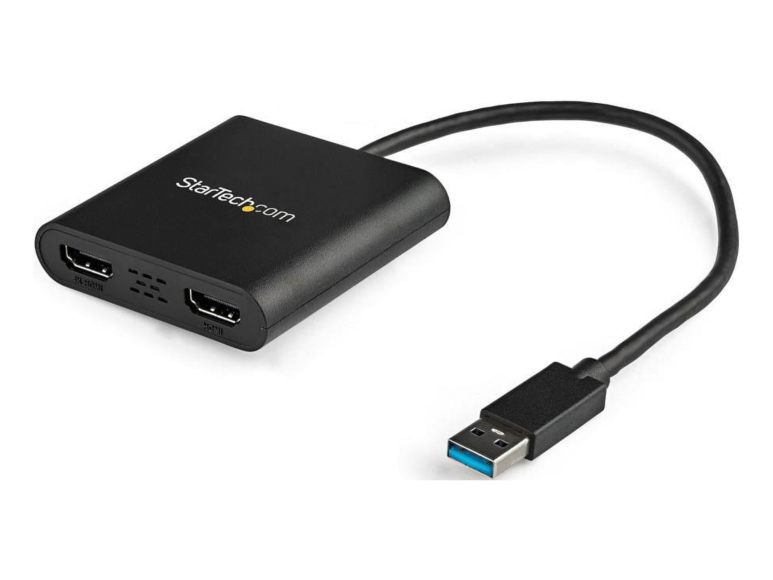 StarTech.com USB to Dual HDMI Adapter - 4K, Computer Screen Splitter, Multiple Monitors Port, Laptop Display Adaptor - Walmart.com StarTech.com USB to Dual HDMI Adapter - 4K, Computer Screen Splitter, Multiple Monitors Port, Laptop Display Adaptor - Walmart.com