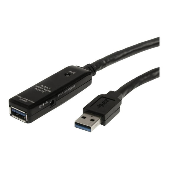 StarTech.com USB3AAEXT10M Black USB 3.0 Active Extension Cable