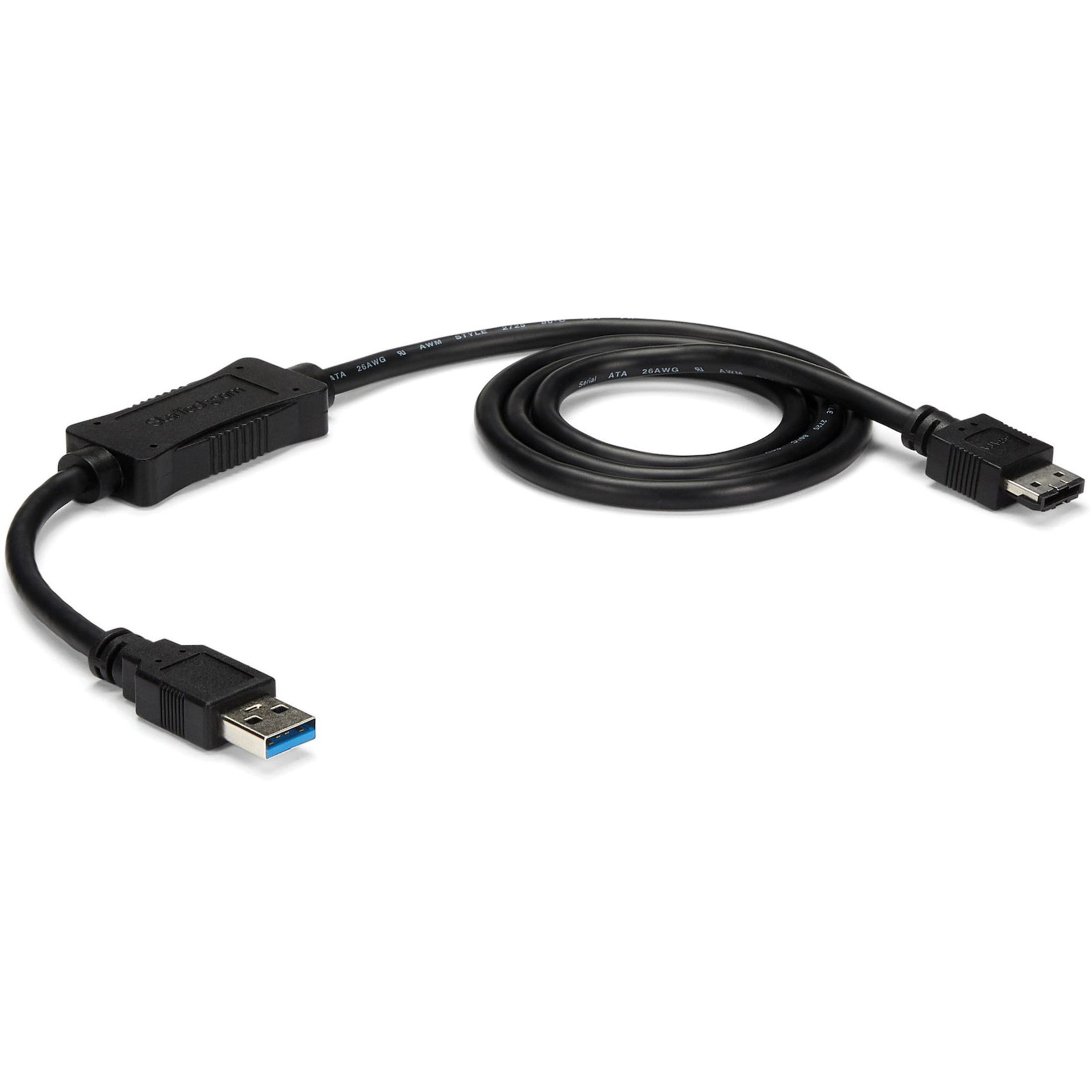 StarTech.com USB3S2ESATA3 Adapter Cable - 3ft eSATA Hard Drive to USB 3.0 Adapter Cable - SATA 6 Gbps