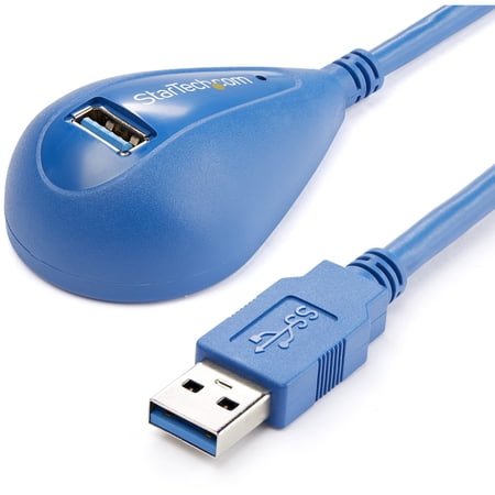 Startech 5 ft Desktop SuperSpeed USB 3.0 Extension Cable - A to A M/F - Type A Male USB - Type A Female USB - 5ft - Blue