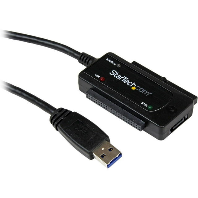 StarTech.com USB3SSATAIDE USB to SATA IDE Adapter - 2.5in / 3.5in - Hard Drive USB Adapter - Hard Drive Transfer Cable - USB Universal Drive Adapter