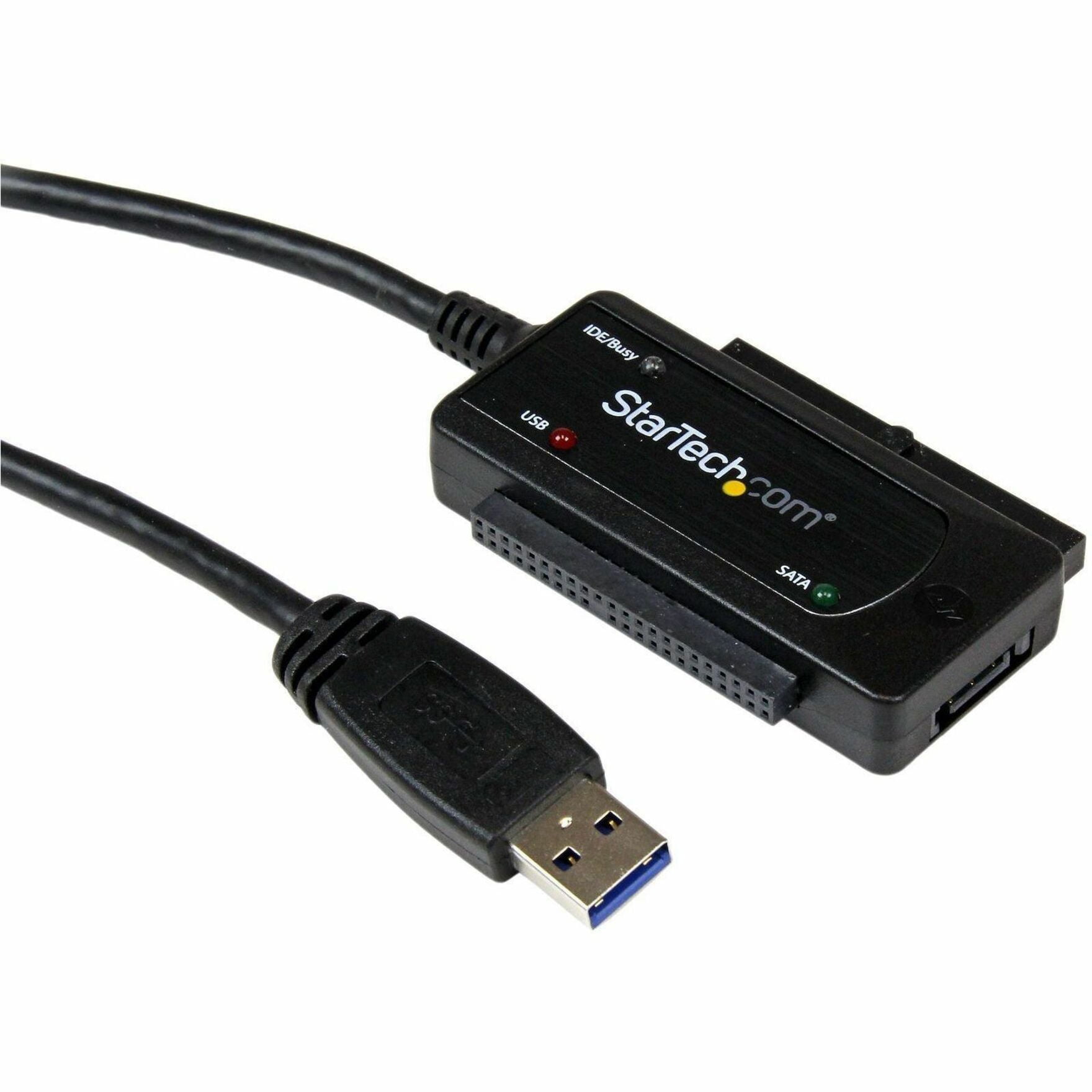 StarTech USB 3.0 to SATA or IDE Hard Drive Adapter Converter (USB3SSATAIDE)