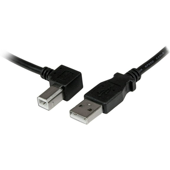 StarTech.com USBAB3ML Black USB 2.0 A to Left Angle B Cable - M/M